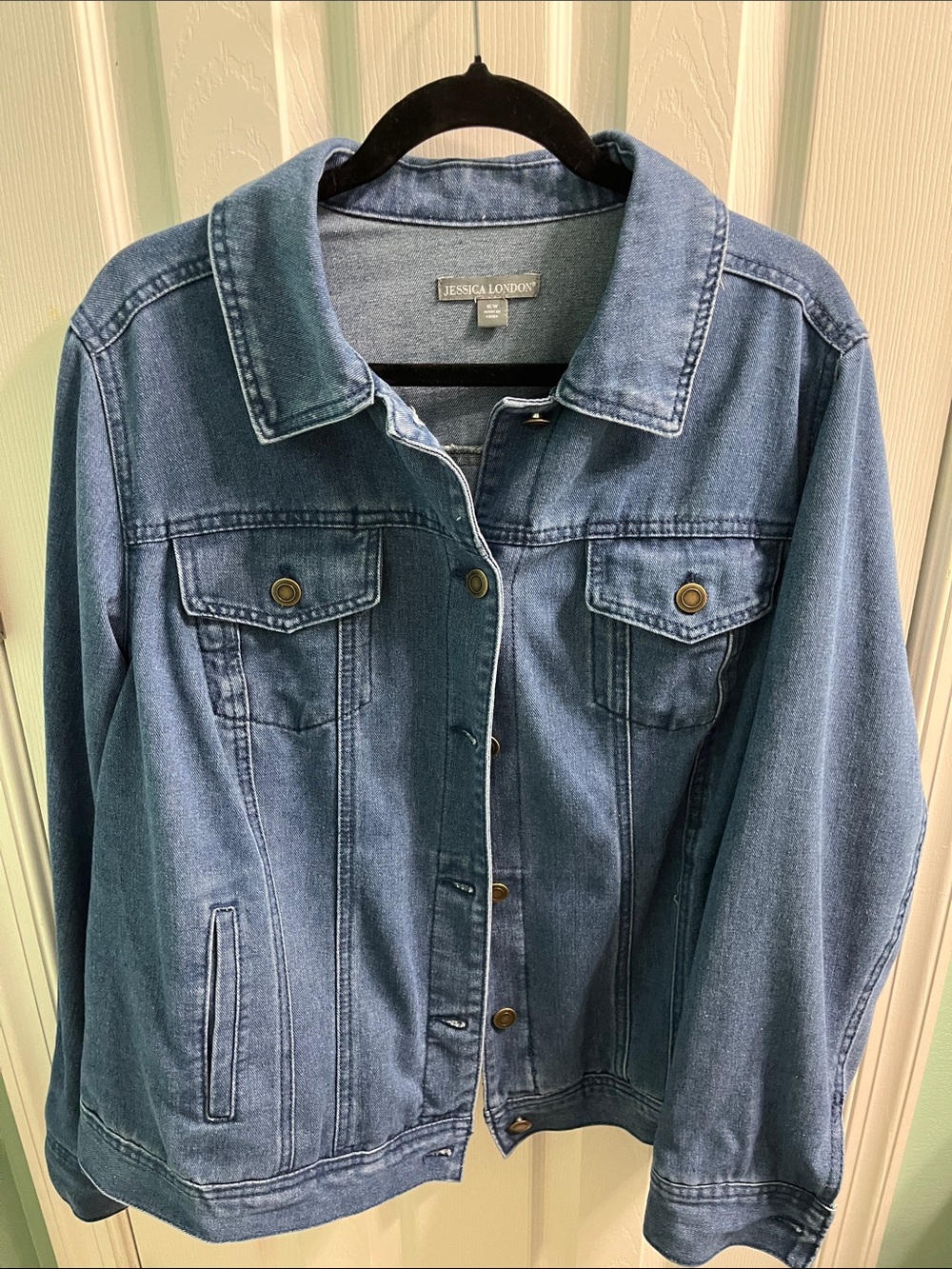 Jessica London Classic Indigo Denim Jacket